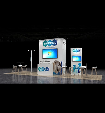 10X30 custom trade show booth design