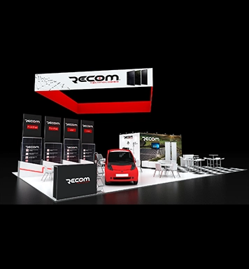 40X40 custom trade show booth design